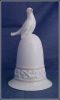 AVON Tapestry Collection White China Wedding Bell with Dove 1981