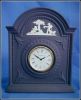 Portland Blue WEDGWOOD JASPERWARE Mantel Clock with Cherubs