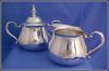 Sheridan Silverplated Silver Plate Creamer and Covered Sugar Bowl Set