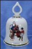 Collectible 1979 NORMAN ROCKWELL Porcelain China Dinner Bell "The Wonderful World of Norman Rockwell" GRANDPA'S GIRL - The Danbury Mint