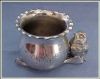 Antique Quadruple Silverplate Bird & Wishbone Victorian NEW AMSTERDAM Toothpick Holder 