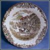 Discontinued JOHNSON BROTHERS Open Round Vegetable Bowl (Pattern: HERITAGE HALL - French Provincial Ironstone #4411)