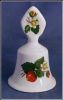 JUBILEE China Dinner Bell Hand Painted Bone China Strawberry Collectible