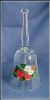 Large Collectible Crystal Glass Strawberry Dinner Bell