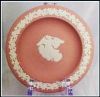 Wedgwood Jasperware PINK Angel Round Pin Dish Tray