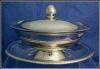 REED & BARTON Silver Plate Covered Sauceboat Gravy Boat and Plate