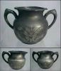 BRITANNIA QUADRUPLE SILVER PLATE Silverplate Sugar Bowl, Creamer Pitcher & Waste Bowl Spooner Antique