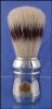OMEGA Shaving Brush from Italy - Silver Handle Natural Boar Bristle