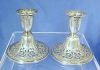 Ornate FORBES Quadruple Silverplate Candle Holders Candlestick Holders - Pair