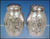 ROCKFORD SILVER PLATE CO. Quadruple Silverplate Salt & Pepper Shaker Set A1028