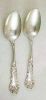 Pair 1847 ROGERS BROS Silverplate Serving Spoon Tablespoon CHARTER OAK (c. 1906) 