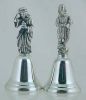 REED & BARTON Silverplate Bells NATIVITY 1985 PAIR Discontinued Collectible Bells