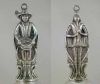 REED & BARTON Silverplate Bells 12 Days of Christmas Pipers Piping / Drummers Drumming (c. 1982) Ornaments