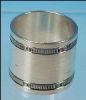 Antique Silver Plate Napkin Ring Reeded Bands 