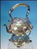 Barbour Silver Co. Antique Repousse Silverplate Tilting Tea Kettle Pot Barbour Silver Company #5908