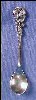 Antique Sterling Silver FLORAL IRIS Salt Spoon A1199