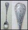 Antique H. LEMARIE French Silver Sterling Condiment Salt Shell Demitasse Spoon (c. 1865)