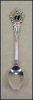Silverplate Souvenir Collectible Demitasse Spoon NEW FOUNDLAND DOG, EASTPOINT, CANADA A1210