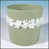 WEDGWOOD JASPERWARE Sage Green Toothpick Holder