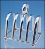 Vintage English Silver Plate / Chrome TOAST RACK Holder Made in England A1339