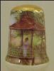 Collectible JAPANESE PAGODA Thimble GOLD #1