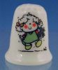 Mother's Day Collectible China Porcelain Thimble