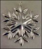 Sterling Silver WATERFORD LISMORE Snowflake Christmas Ornament 2004 Collectible A1392
