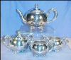 Antique FORBES Quadruple Silverplate Tea Serving Set #136