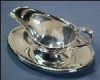 GORHAM SILVER Silverplate Gravy Boat Sauce Boat & Drip Plate YC 1239