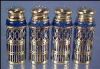 RAIMOND SILVERSMITHS Silver Plate Salt & Pepper Shaker Sets Cobalt Blue Glass Inserts