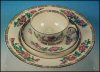 Antique INDIAN TREE Fine China Place Setting by JOHN MADDOCK & SONS, ENGLAND Royal Vitreous China Luncheon plate, teacup & saucer set A1519