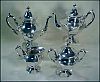 Antique HARTFORD STERLING Co. Quadruple Silver Plate 5-piece Tea Set #12219