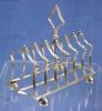 Antique Victorian Silver Plate Toast Rack / Toastrack Fancy