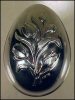 WALLACE SILVER Repousse Lilies Silverplate Easter Egg