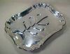 GORHAM SILVER "Newport" Silverplate Footed Meat Platter Carving Tray with Tree of Life Well 