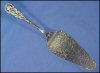 German Silver Plate Repousse Pastry Pie Server Hildesheimer Rose Hammered G. J. 90 A1633