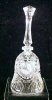 Italian 24% Lead Crystal 8" Large DINNER BELL Italy 