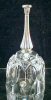 6" Crystal Dinner Bell Silverplate Handle 24% Lead Crystal A1639