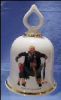 Collectible 1979 NORMAN ROCKWELL Porcelain China Dinner Bell "The Wonderful World of Norman Rockwell" PUPPY IN THE POCKET - The Danbury Mint