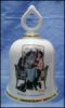 Collectible 1979 NORMAN ROCKWELL Porcelain China Dinner Bell "The Wonderful World of Norman Rockwell" BREAKFAST CONVERSATION - The Danbury Mint