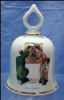 Collectible 1979 NORMAN ROCKWELL Porcelain China Dinner Bell "The Wonderful World of Norman Rockwell" BACK TO SCHOOL - The Danbury Mint