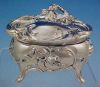 Victorian PRINCESS SILVERPLATE Art Nouveau Silver Plate Jewelry Box Casket 