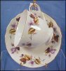 ROYAL KENT Bone China Footed Teacup (Tea Cup) & Saucer Set STAFFORDSHIRE, ENGLAND A1683