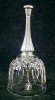 ROYAL CRYSTAL ROCK Italian 24% Lead CRYSTAL DINNER HOSTESS BELL Made in Italy Silver Plate Handle A1731