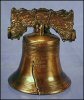 Vintage Copper Metal Figural LIBERTY BELL "PASS AND STOW" Americana Patriotic Collectible Bell A1745