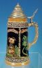 Vintage WERNER CORZELIUS German CHARACTER Beer Stein MADE IN WEST GERMANY "Good Luck" A1760