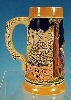 Vintage German ROSSKOPF & GERZ stoneware Beer Stein Tankard - On the Mountain Meadow #477 A1762