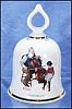 Collectible 1979 NORMAN ROCKWELL Porcelain China Dinner Bell "The Wonderful World of Norman Rockwell" GRANDPA'S GIRL - The Danbury Mint