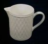 ONEIDA WICKER White China Creamer Pitcher - Discontinued