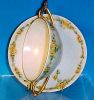 Vintage GRISWALD / GRISWOLD China Teacup & Saucer Set Yellow Roses A1814